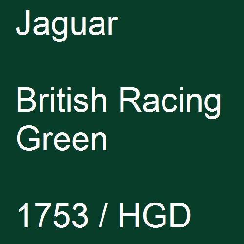 Jaguar, British Racing Green, 1753 / HGD.